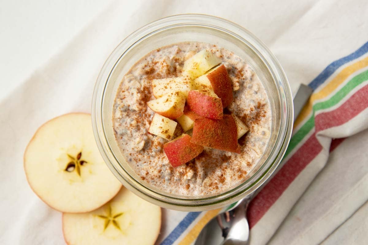 Apple Cinnamon Overnight Oats Recipe