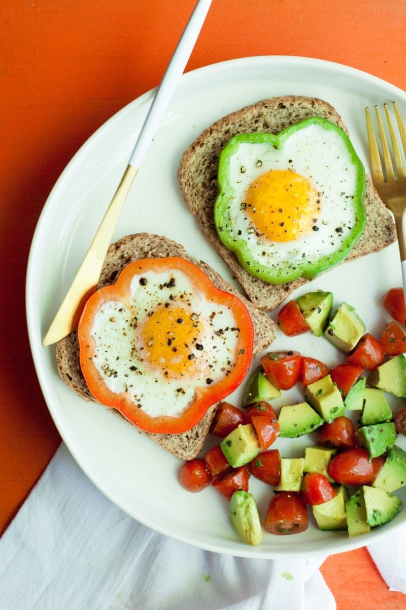 Bell Pepper Eggs - Plated