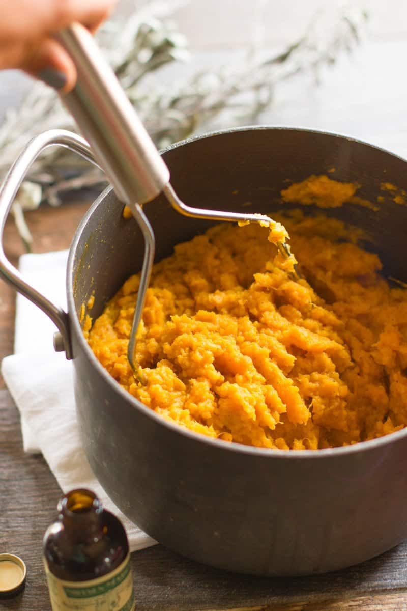 Brown Butter Mashed Sweet Potatoes