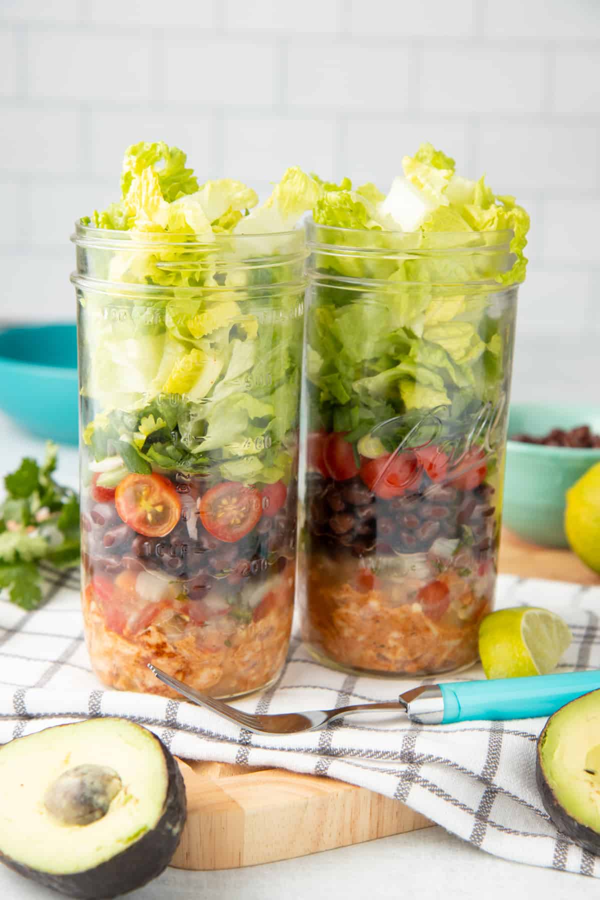 Chicken Taco Salad in a Jar