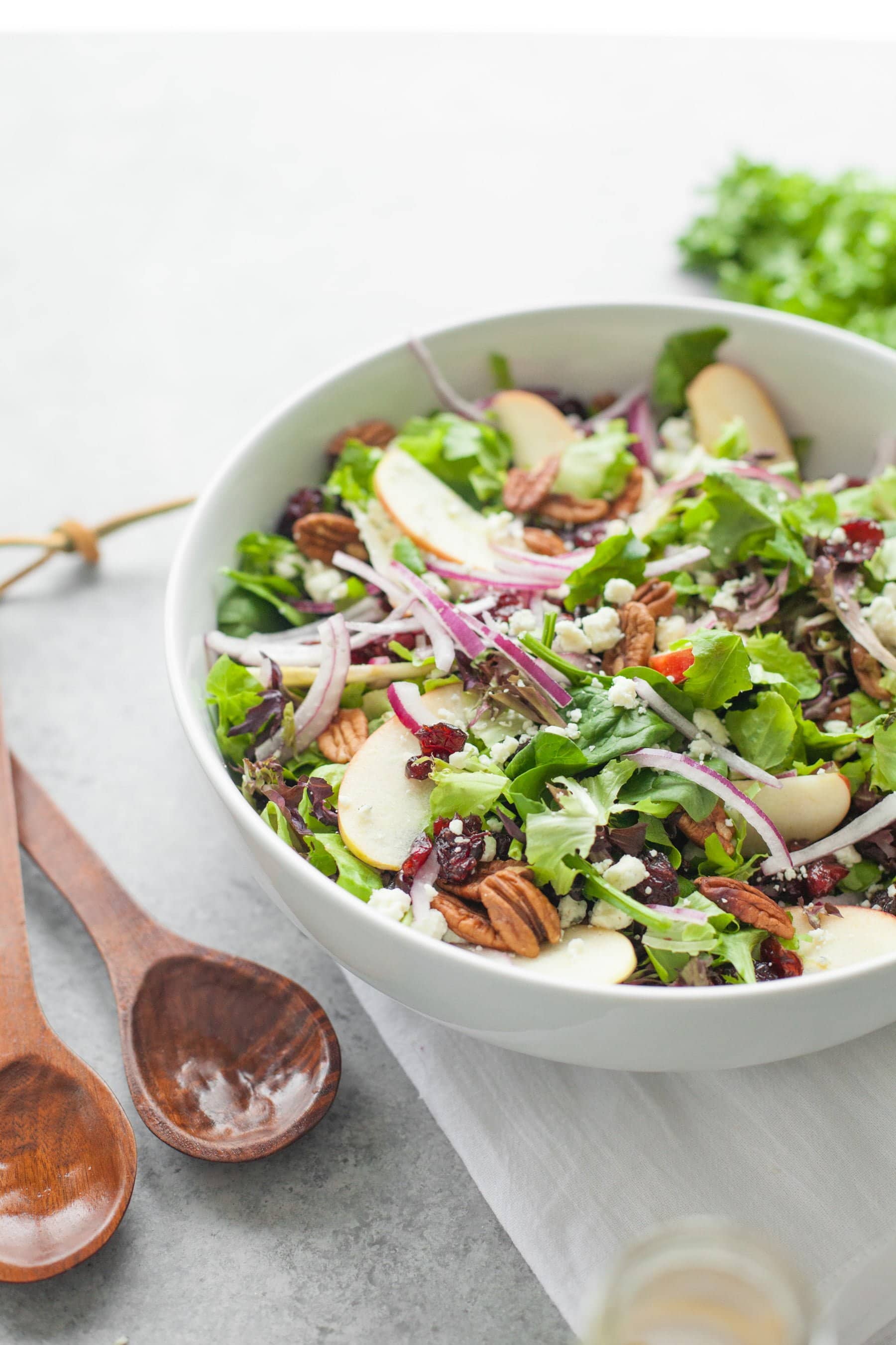 Cranberry Apple Pecan Salad for Thanksgiving