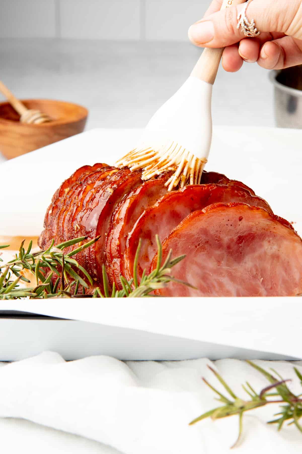 Slow Cooker Honey-Glazed Ham