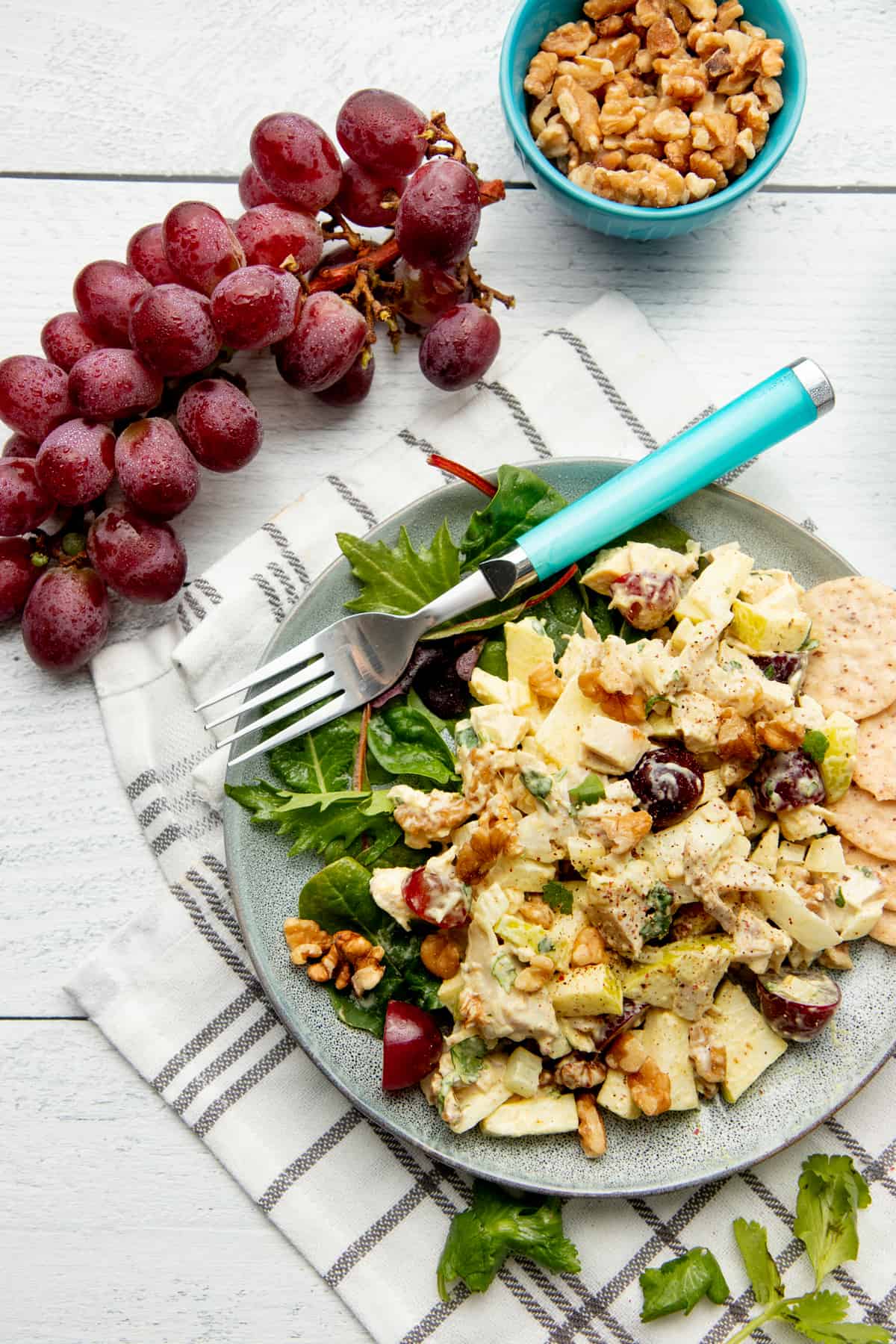 Curry Chicken Salad with Grapes