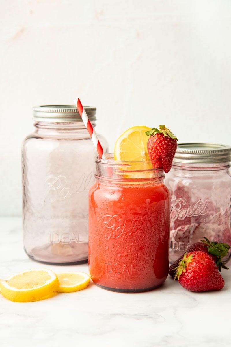 Homemade Strawberry Lemonade