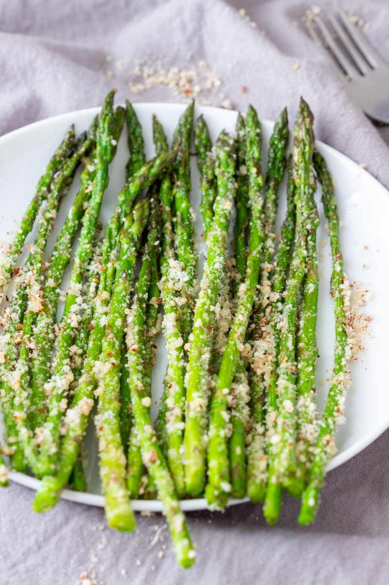 Simple Oven Roasted Asparagus with Parmesan