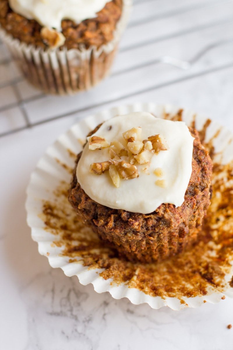 Healthy Carrot Cake Muffins