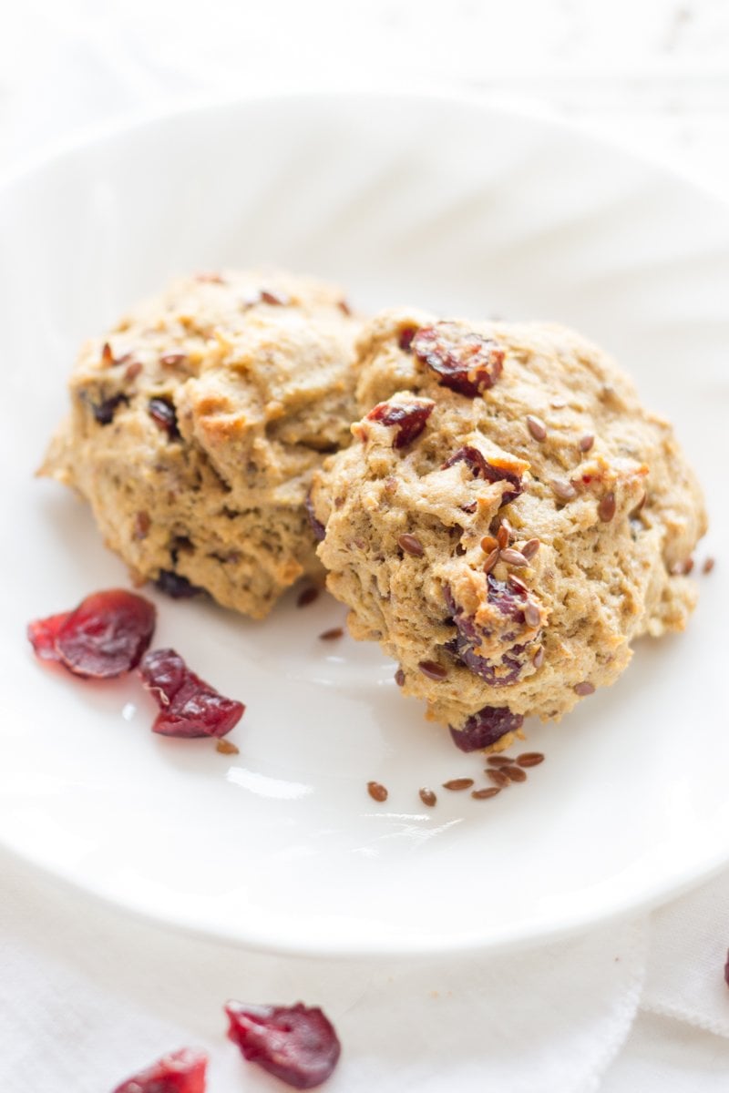 Flax Cranberry Breakfast Cookies