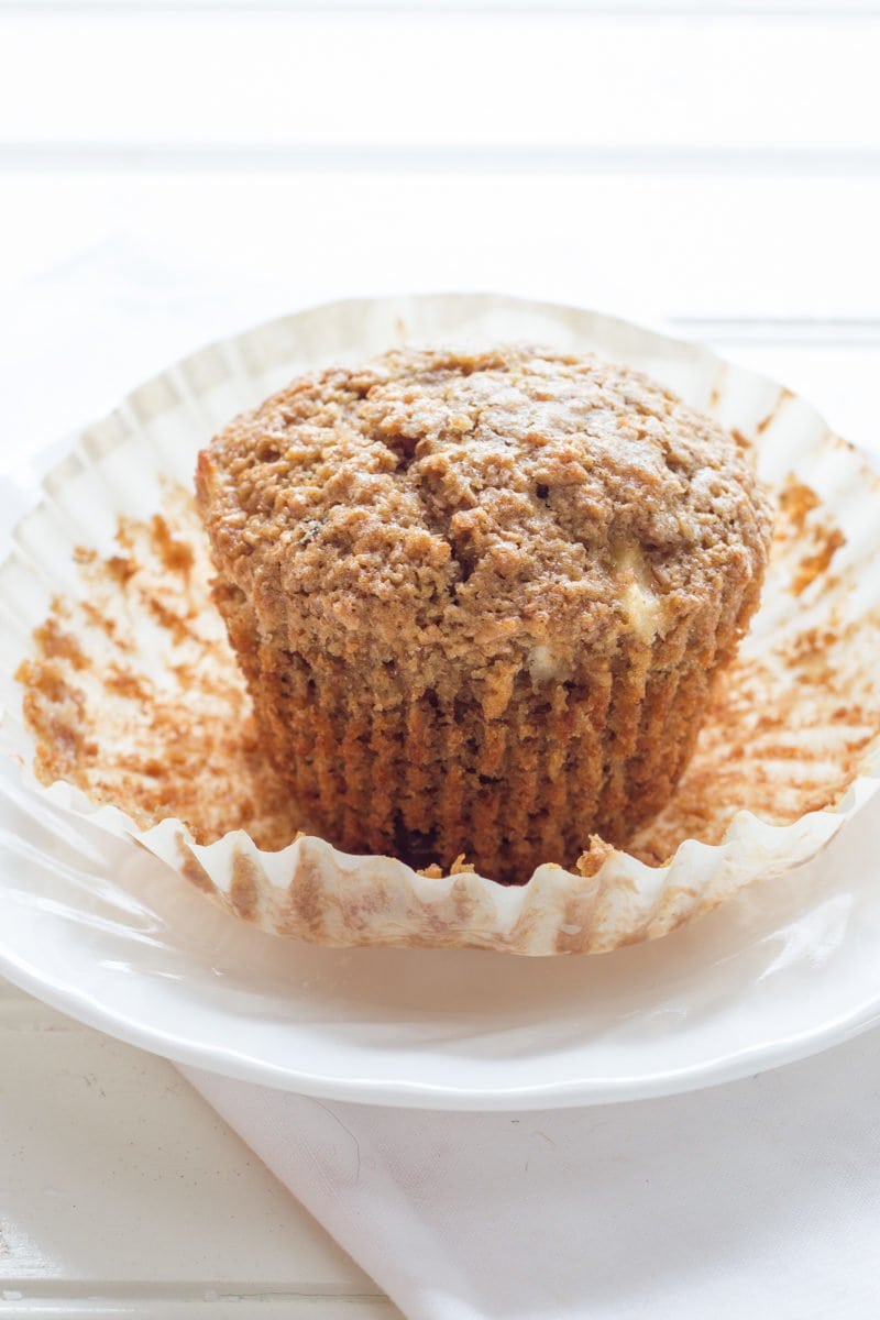 Whole Wheat Apple Raisin Muffins