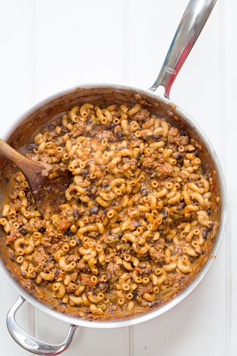 Creamy Taco Pasta Skillet