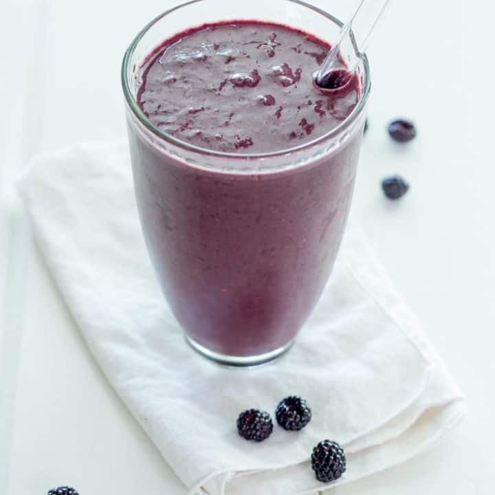 Dark Chocolate Raspberry Smoothie