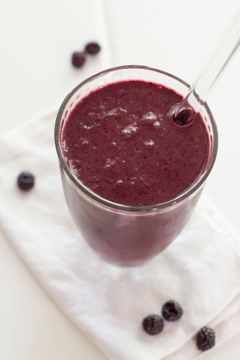 Dark Chocolate Raspberry Smoothie