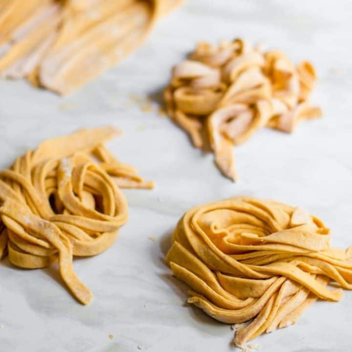 Fresh Pumpkin Pasta With Two Ingredients