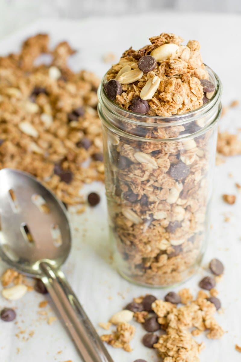 Peanut Butter Chocolate Chip Granola