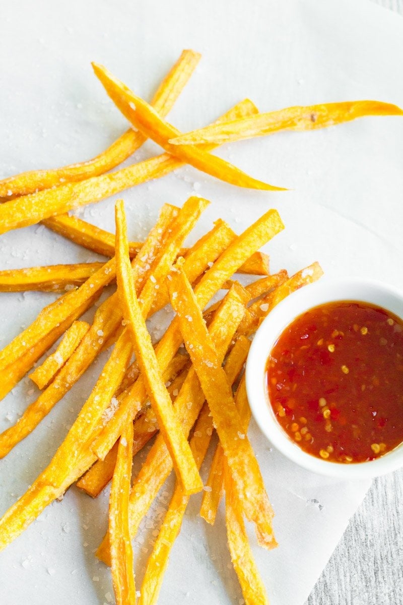 Beer Soaked Sweet Potato Fries