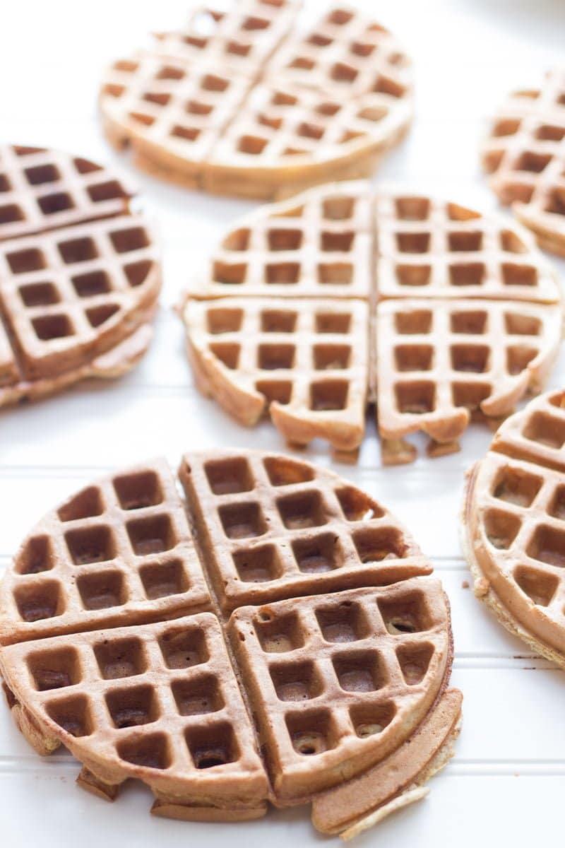 Whole Wheat Waffles (Made Into Freezer Waffles!)