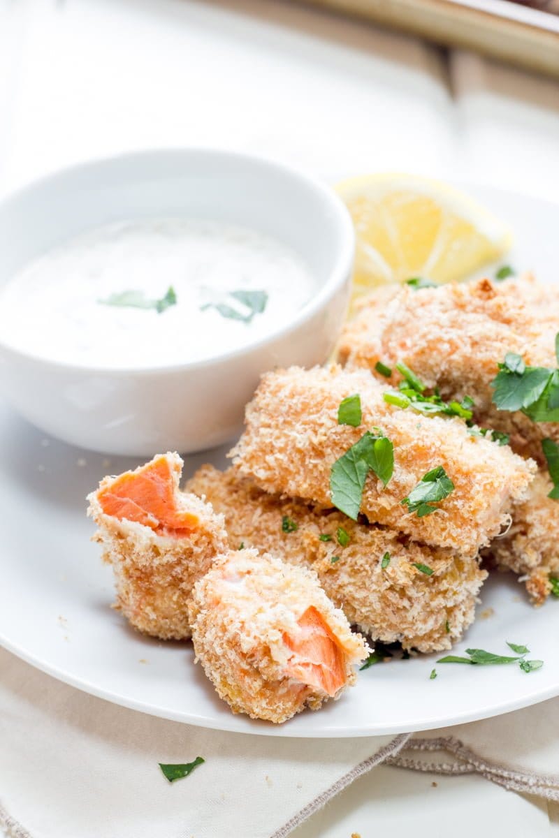 Baked Salmon Fish Sticks