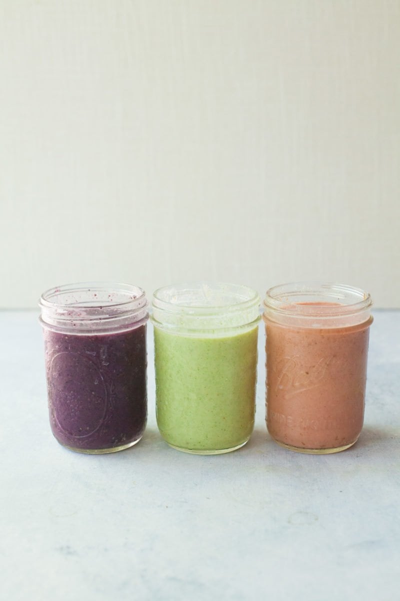 Smoothies in Jars