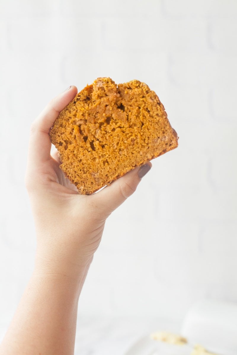 One Bowl Whole Wheat Pumpkin Bread