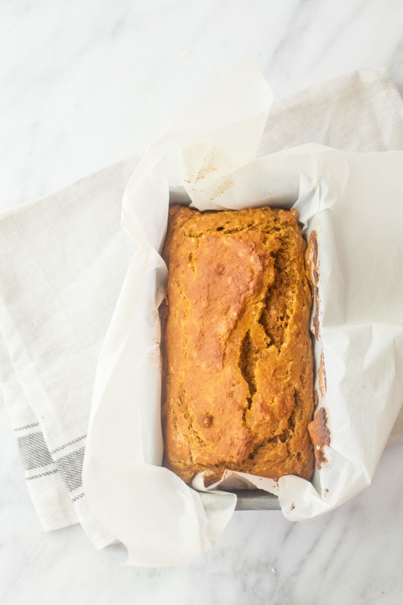 One Bowl Whole Wheat Pumpkin Bread