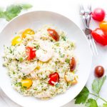 Lemon Orzo with Shrimp and Tomatoes