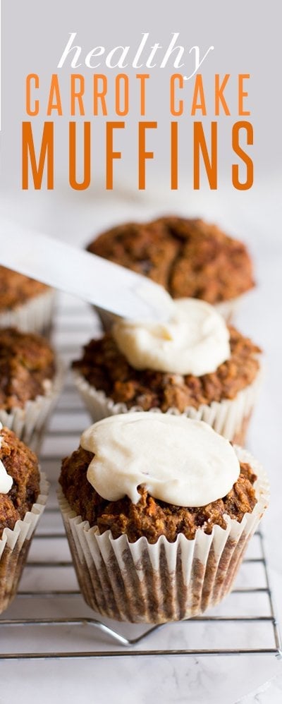 Healthy Carrot Cake Muffins