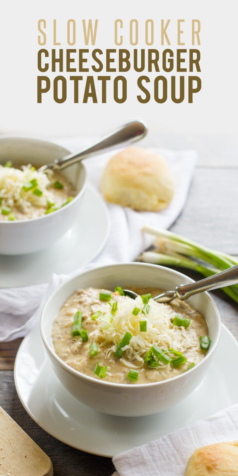 Slow Cooker Cheeseburger Potato Soup