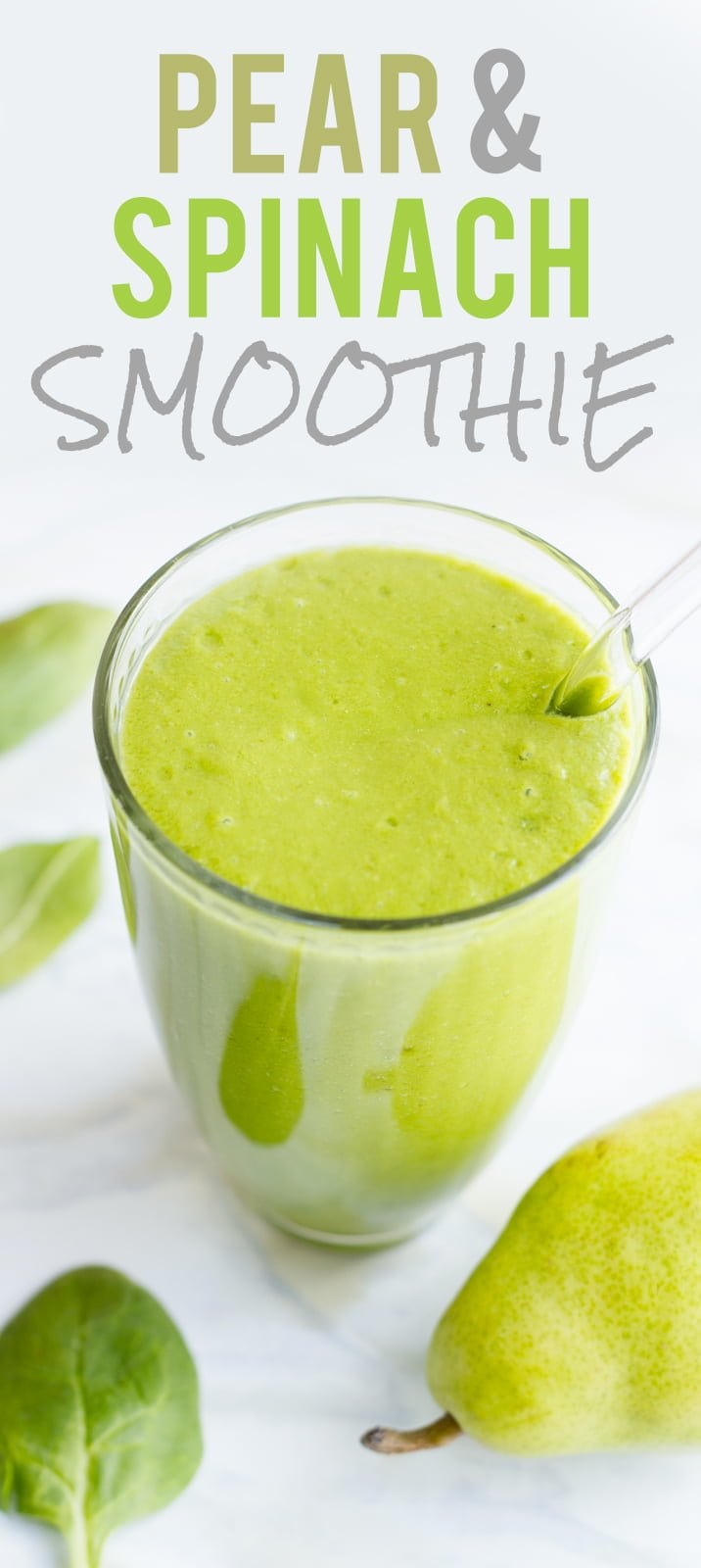 Pear and Spinach Smoothie