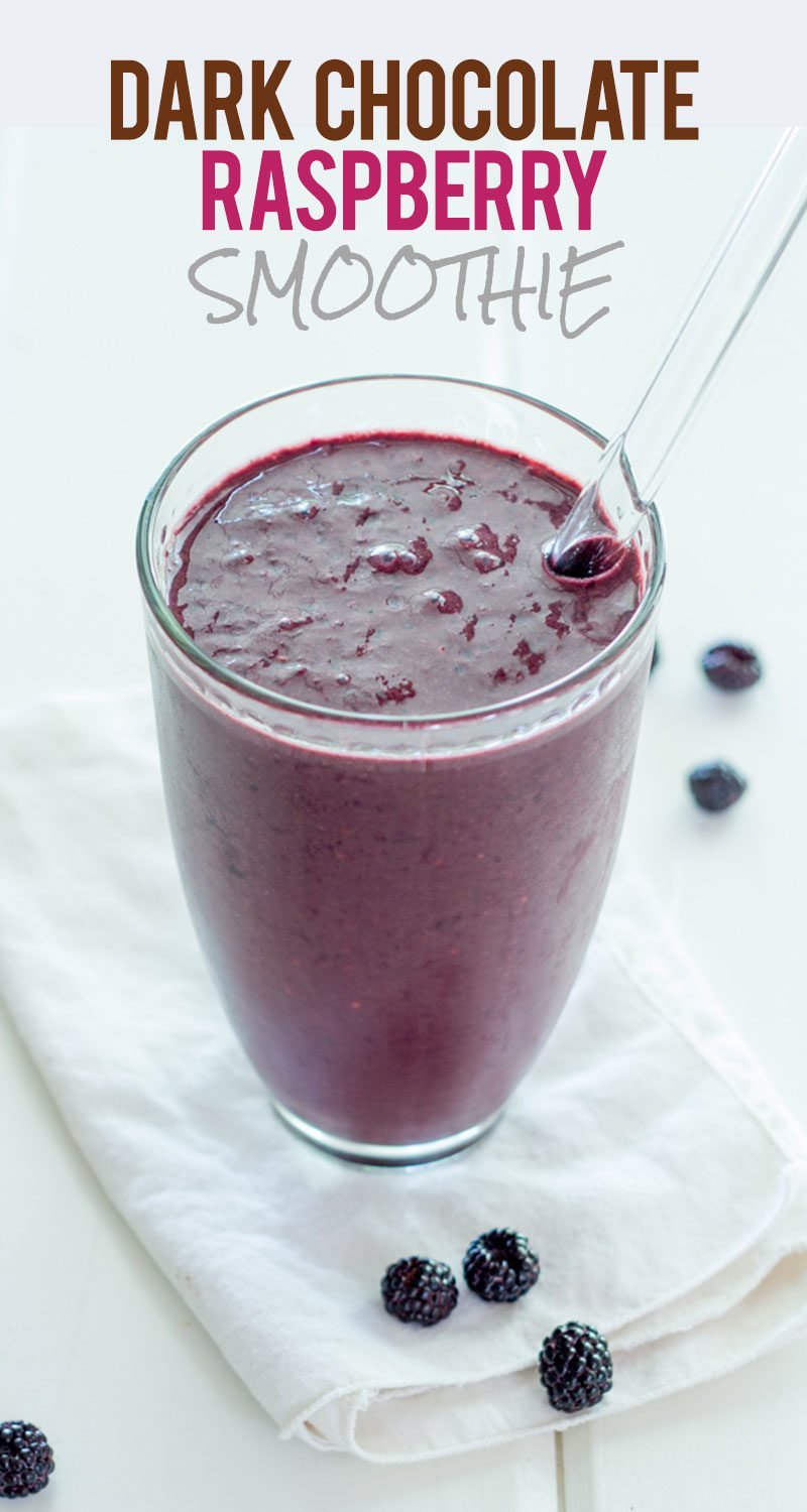 Dark Chocolate Raspberry Smoothie