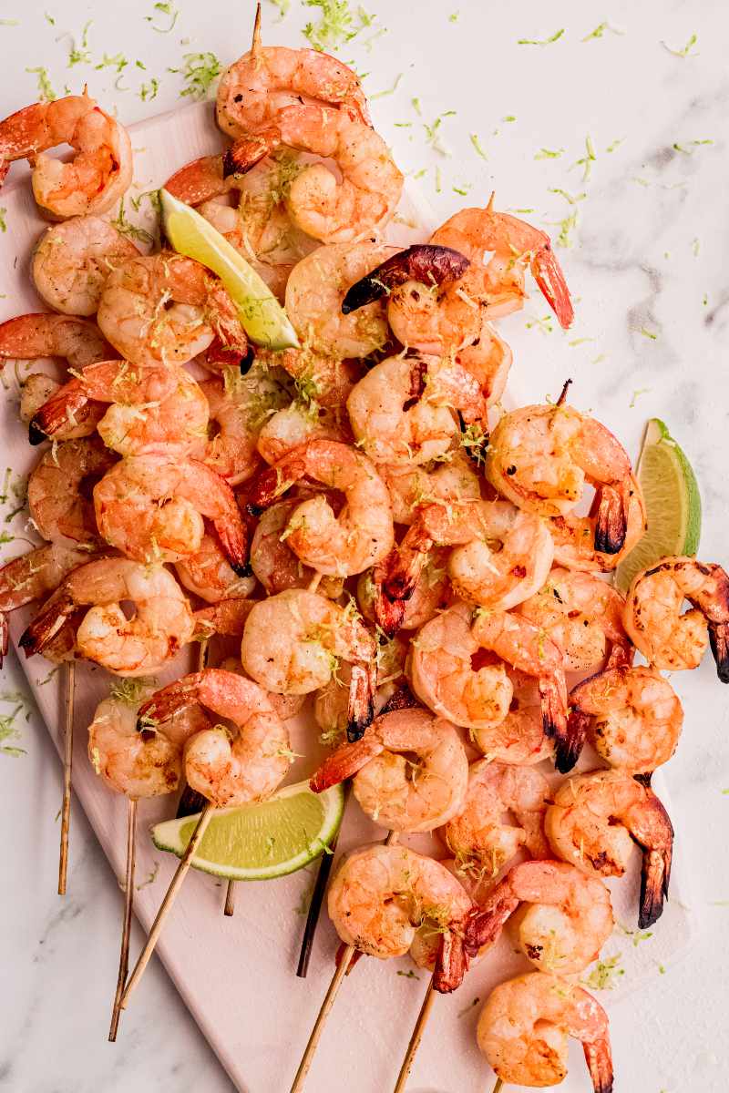 Six Ingredient Grilled Shrimp Kabobs