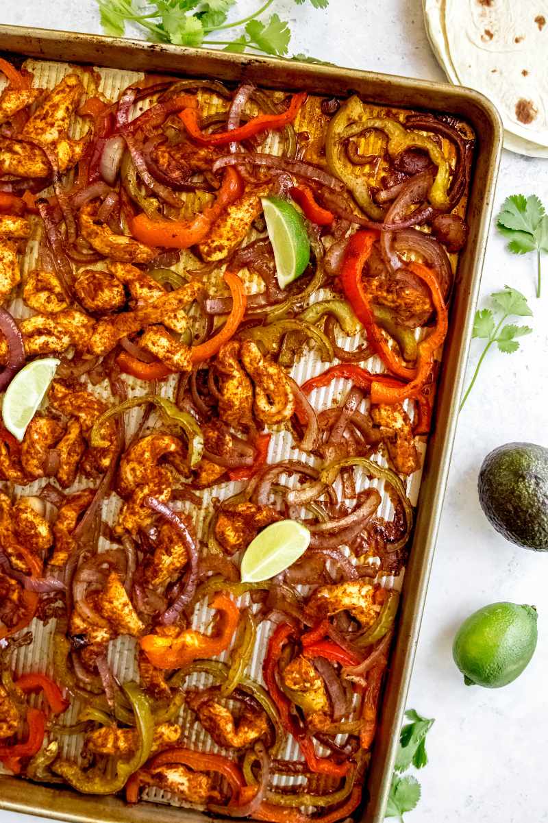 Simple Sheet Pan Chicken Fajitas