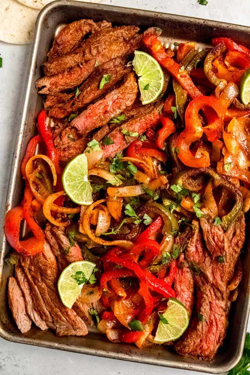 Sheet Pan Steak Fajitas Recipe