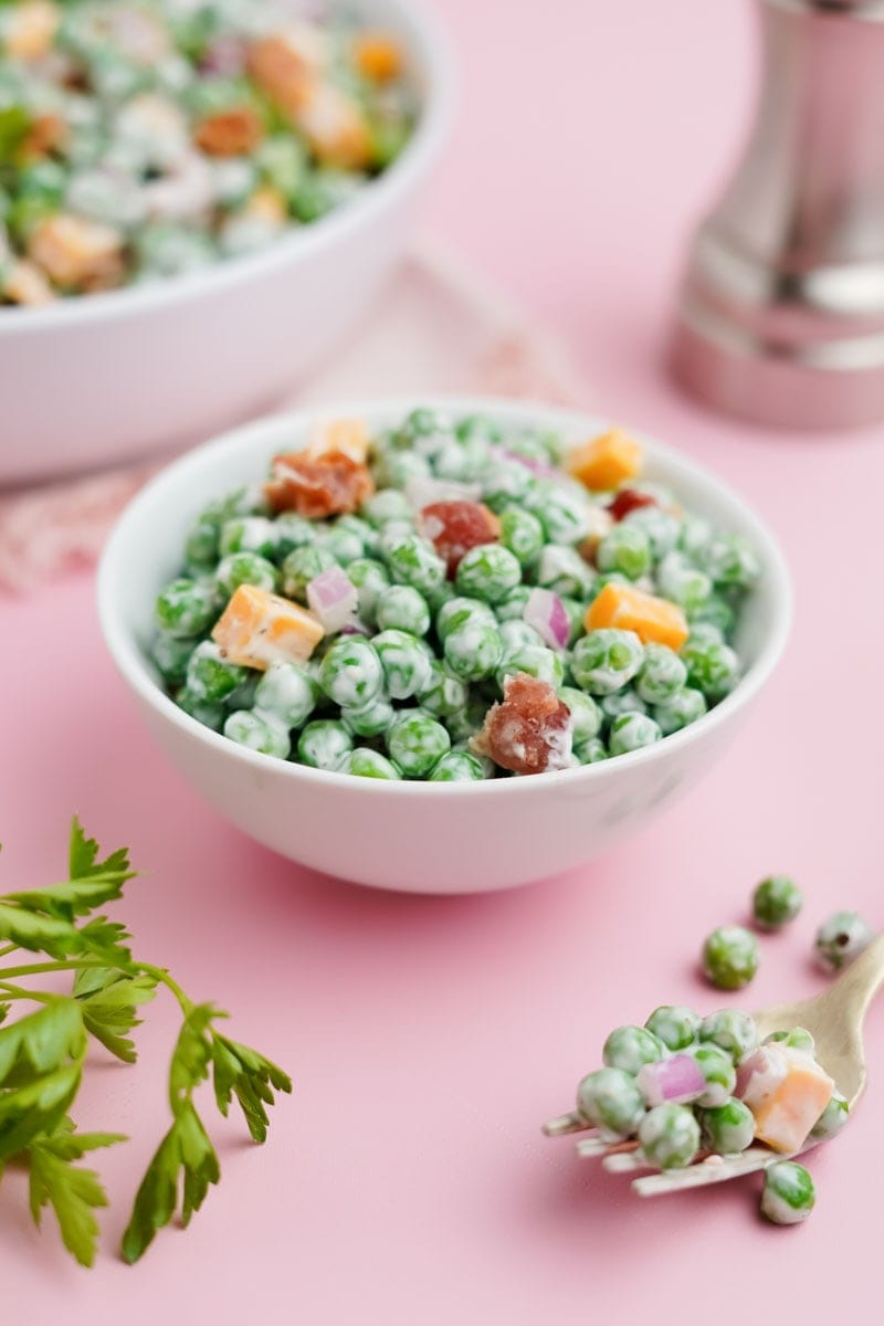 Green Pea Salad with Bacon