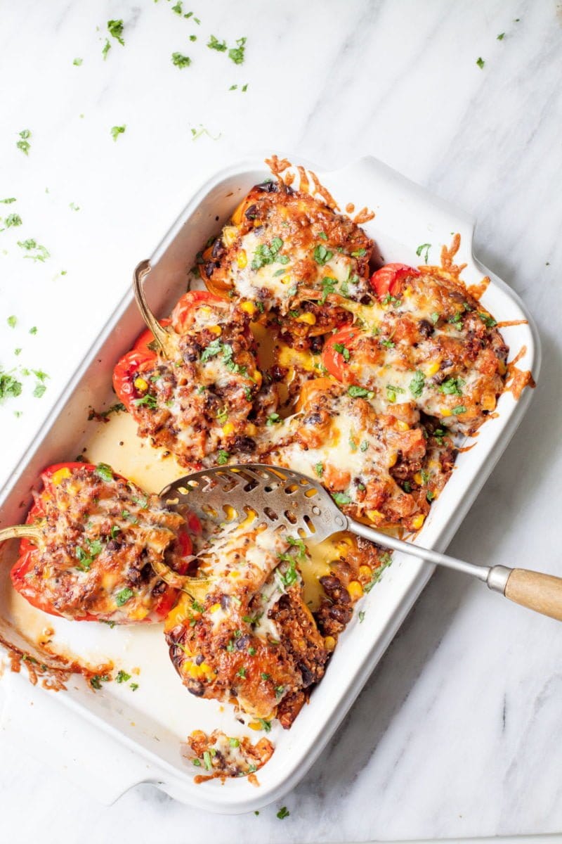 Southwestern Quinoa Stuffed Peppers