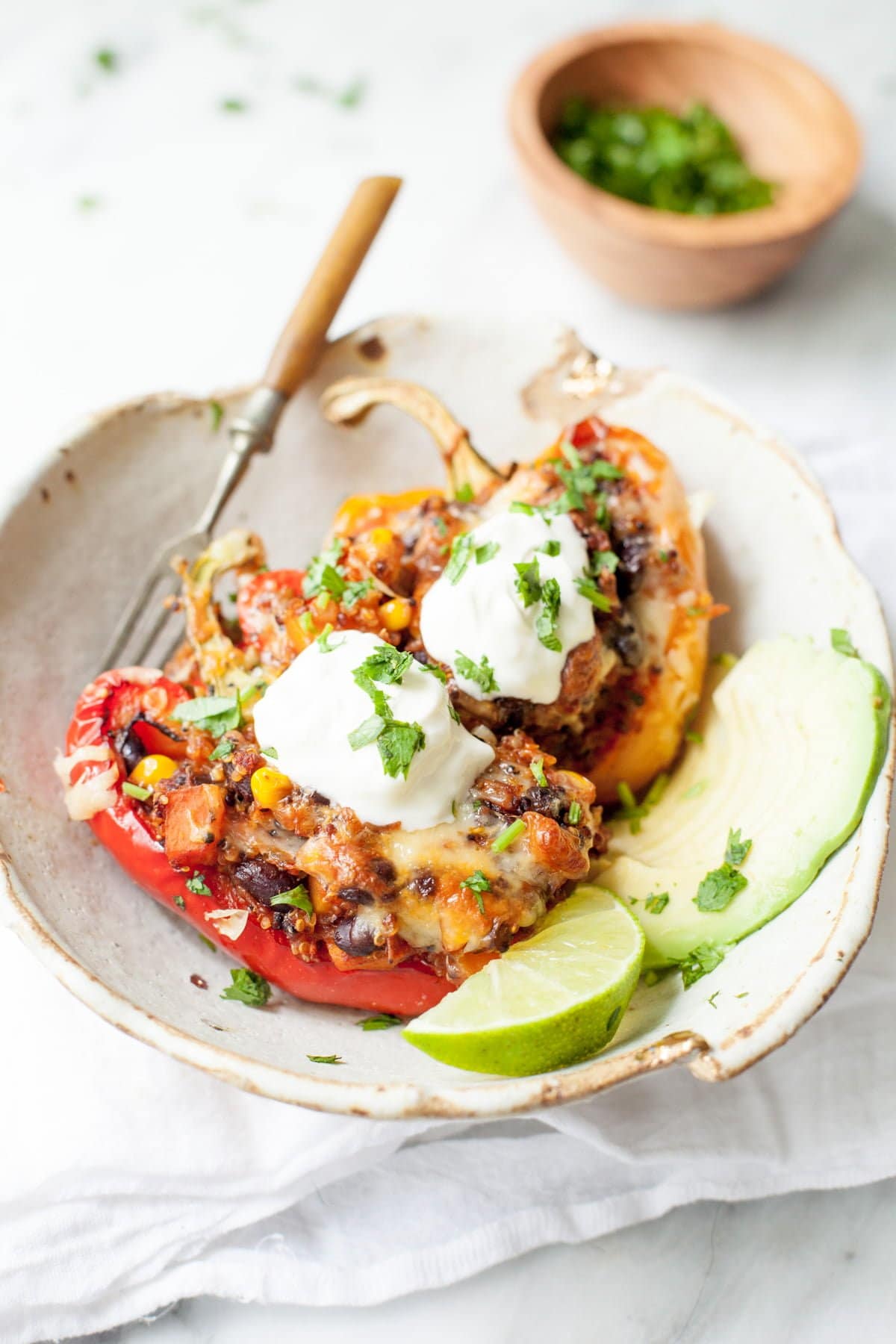 Southwestern Quinoa Stuffed Peppers