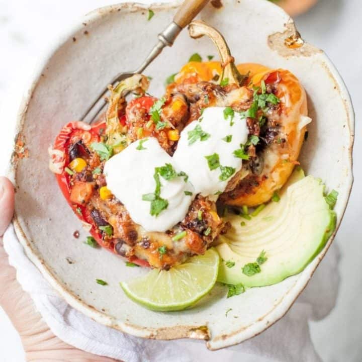 Southwestern Quinoa Stuffed Peppers