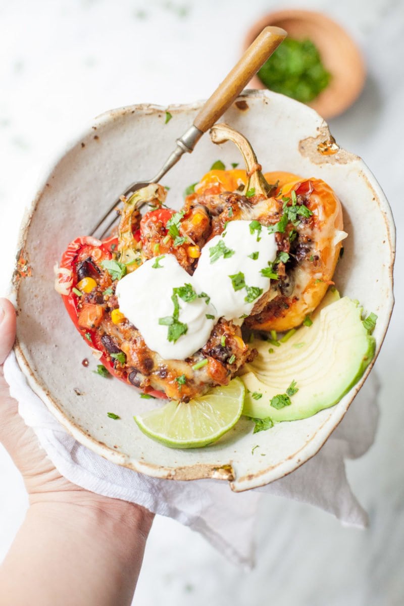 Southwestern Quinoa Stuffed Peppers