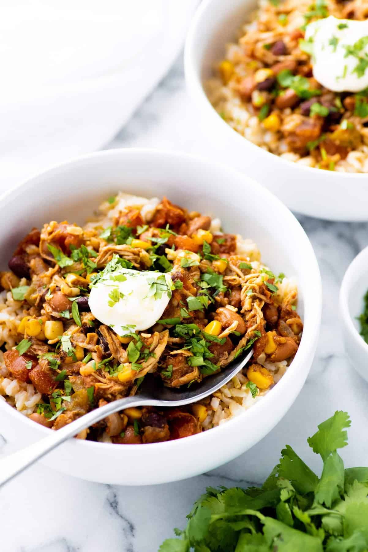 Slow Cooker Summer Chicken Chili