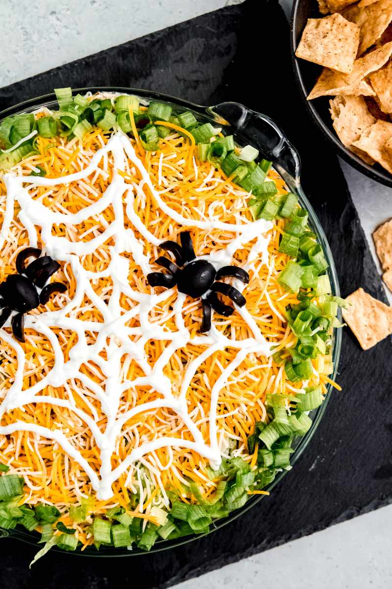 Easy Halloween Taco Dip Recipe