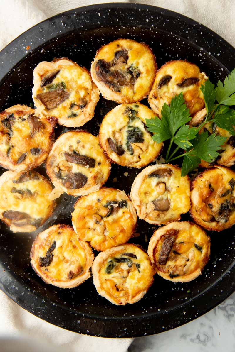 Spinach and Feta Mini Quiche Recipe