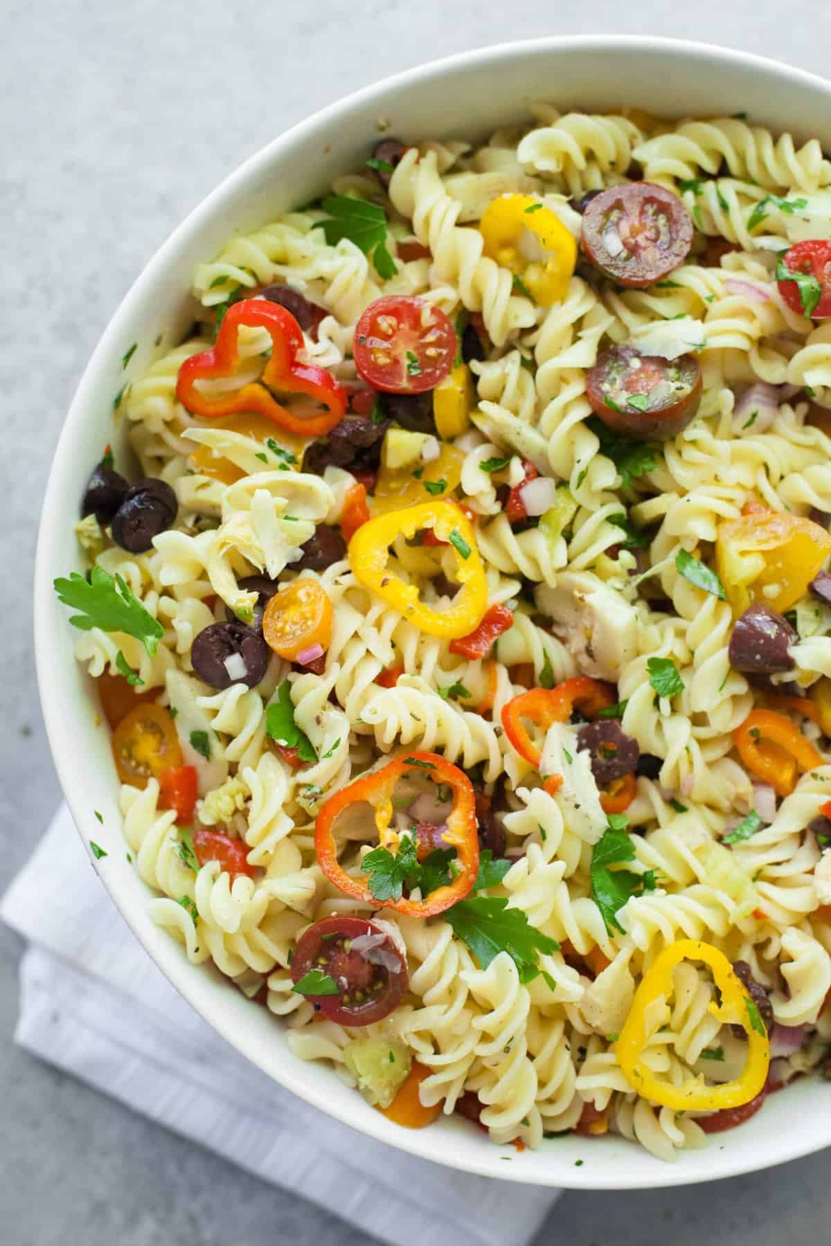 Vegan Antipasto Pasta Salad