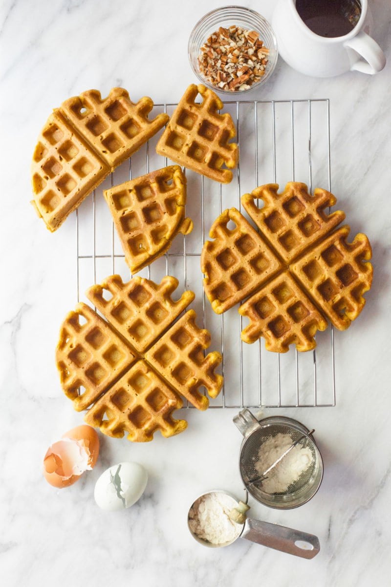 Whole Wheat Pumpkin Waffles